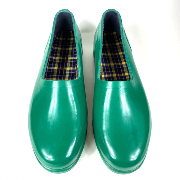 EDDIE BAUER GREEN RUBBER WATERPROOF CLOGS WOMEN'S SIZE 10M - Picture 5 of 10
